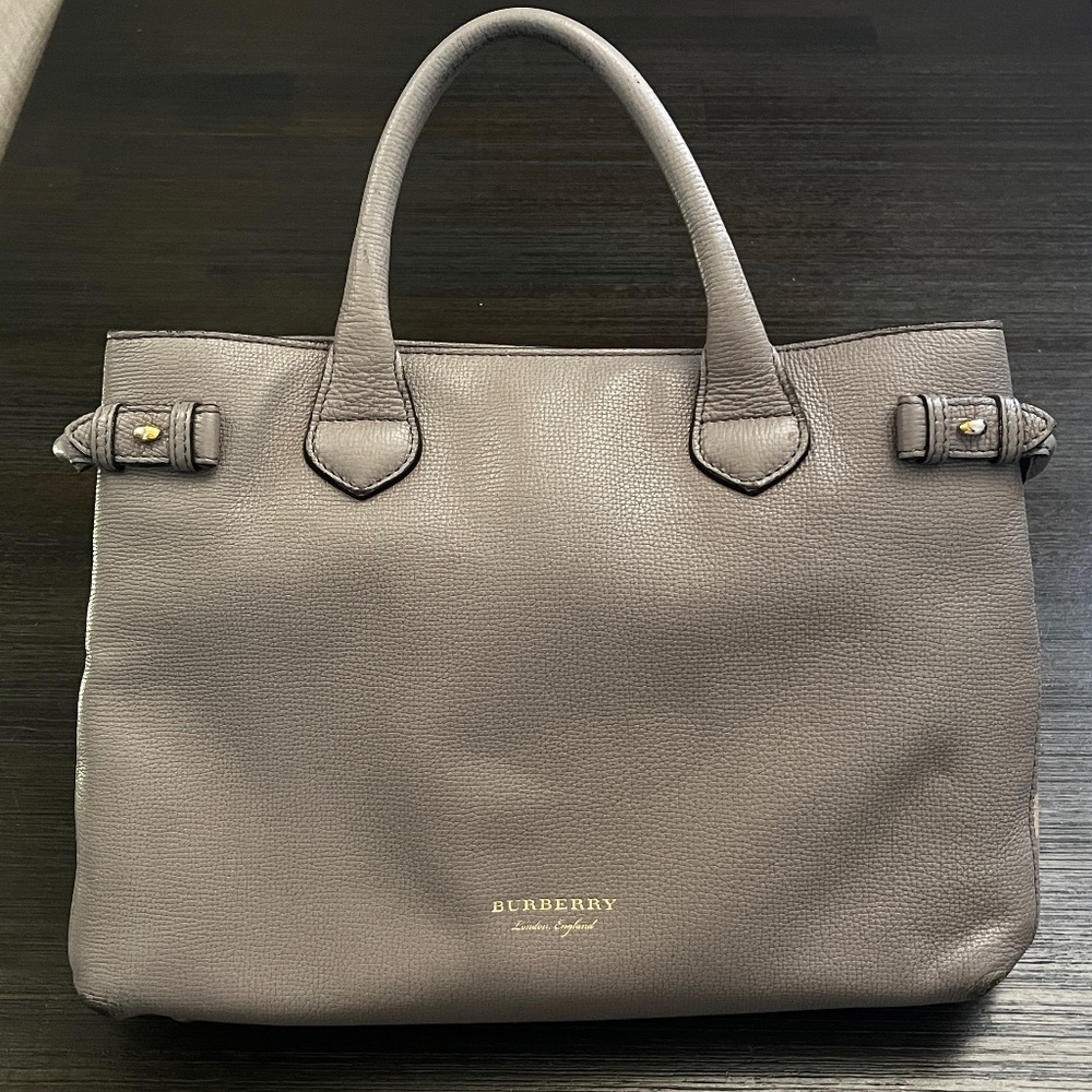 Burberry leather tote bag
